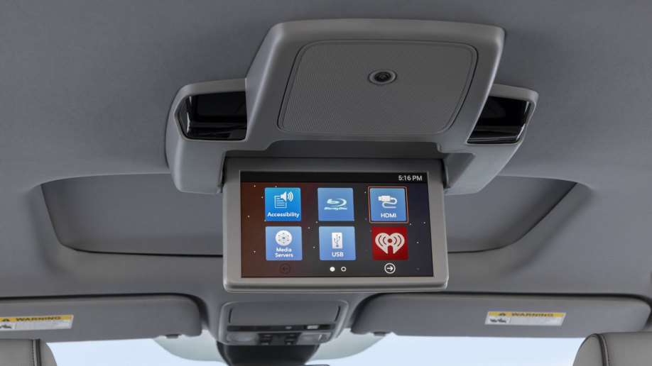 2021 Honda Odyssey rear seat entertainment system.