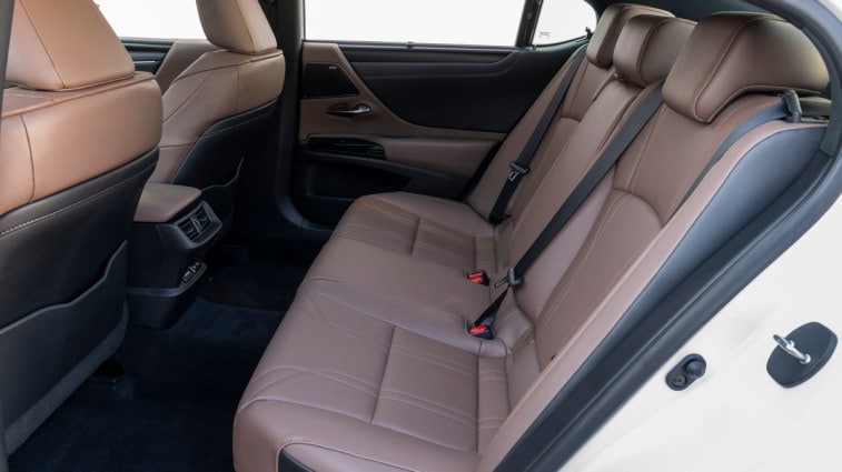 2022 Lexus ES rear seats.