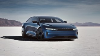2023 Lucid Air Sapphire in blue
