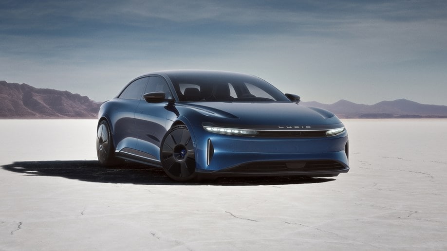 2023 Lucid Air Sapphire in blue