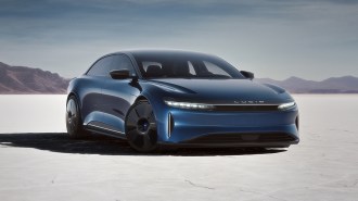 2023 Lucid Air Sapphire in blue