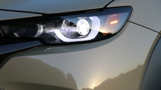 2023 Mazda CX-50 headlight on.