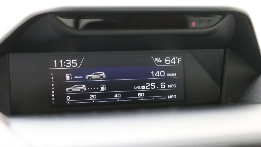 2023 Subaru Forester vehicle info screen.