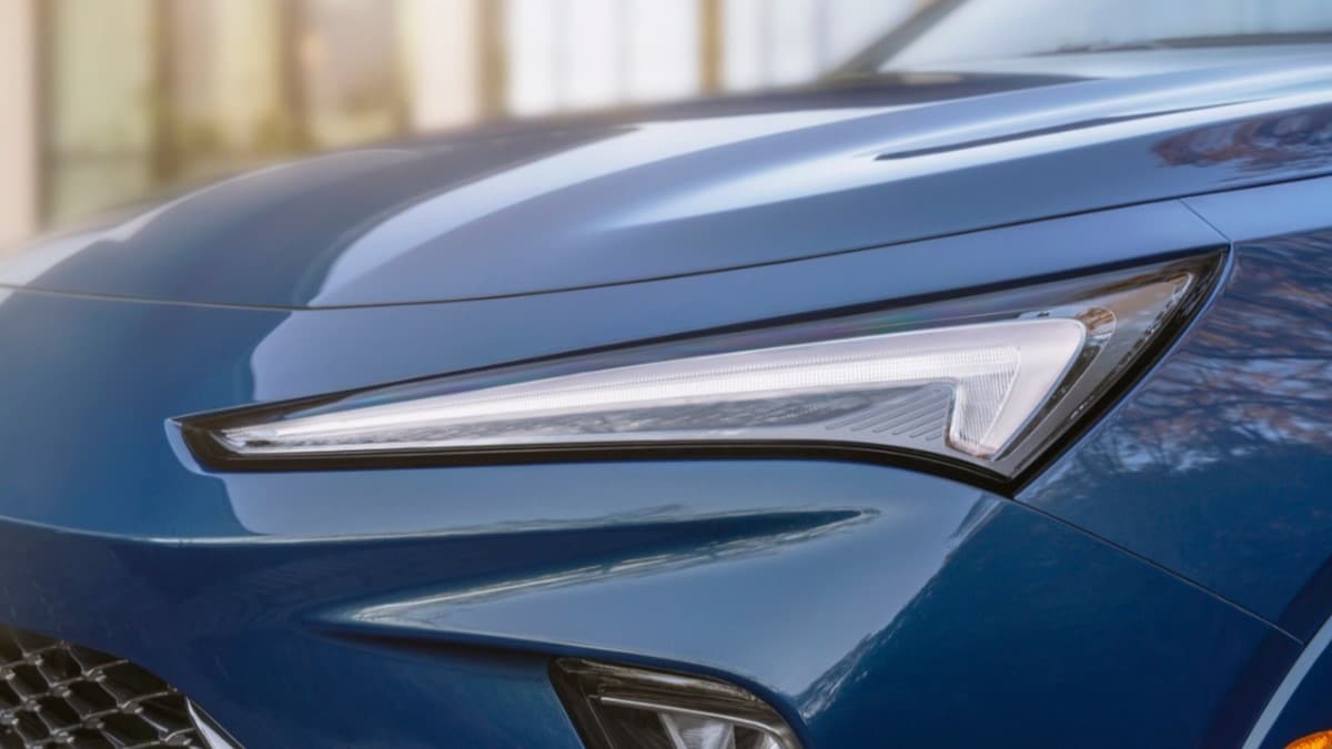 A detail of the headlights of the 2024 Buick Envista