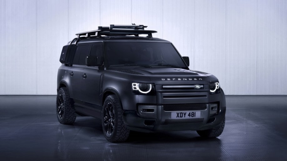 The 2024 Defender 130 seen from a front quarter angle