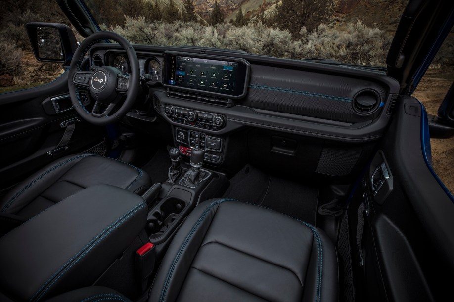 The interior of the 2024 Jeep Wrangler