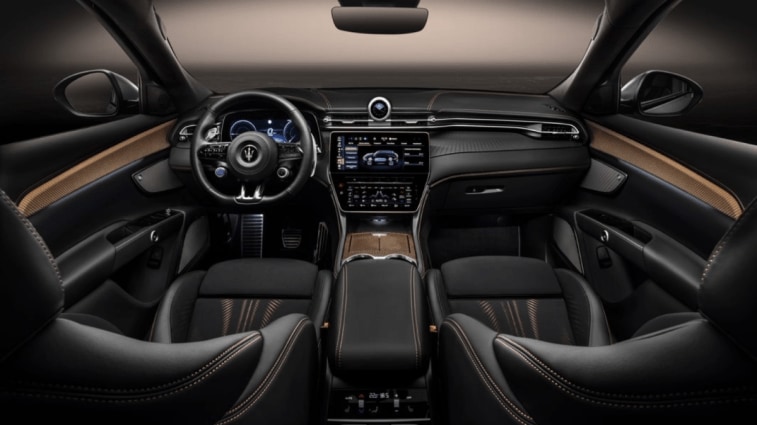 The interior of the 2024 Maserati Grecale Folgore 