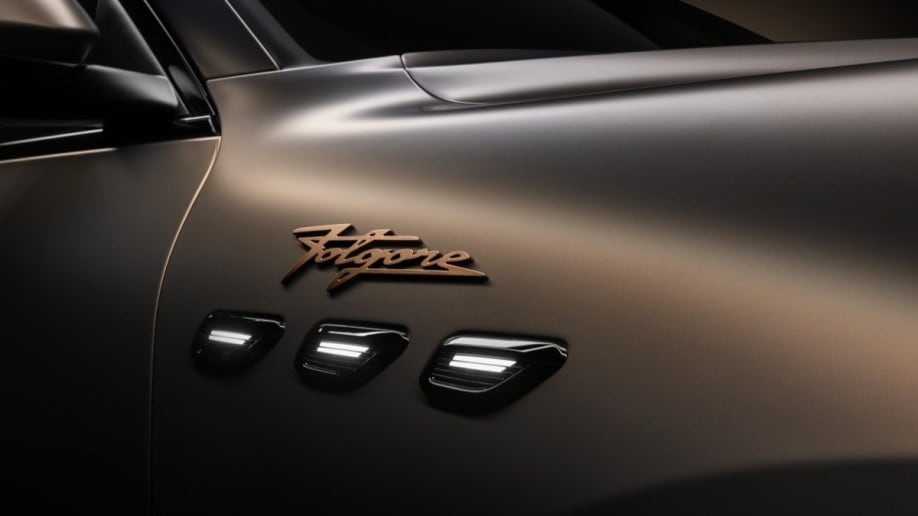 The signature portholes of the 2024 Maserati Grecale Folgore 