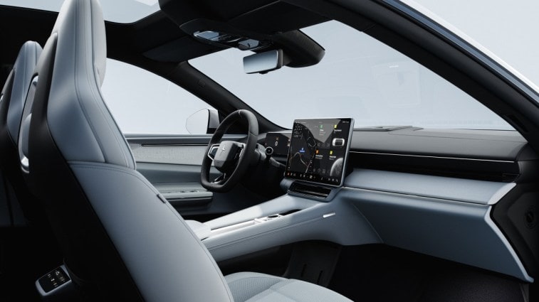 The interior of the 2025 Polestar 4