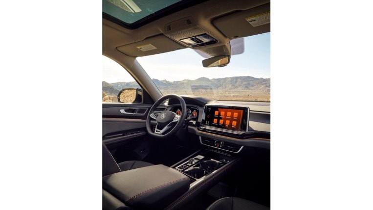 The interior of the Volkswagen Atlas Peak Edition