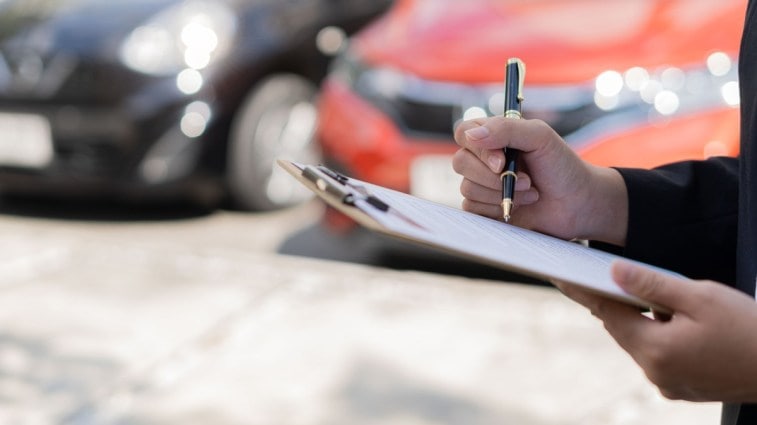 Checking list for car test drive