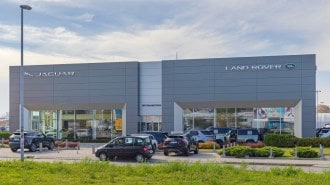 A Jaguar Land Rover dealership