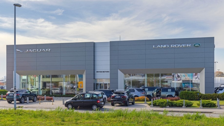A Jaguar Land Rover dealership