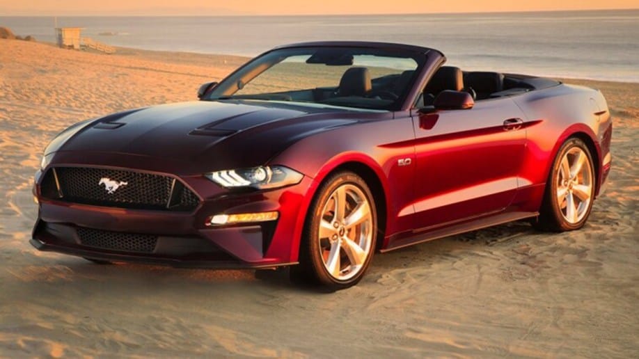 2018 Ford Mustang Convertible in red