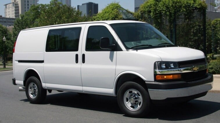 2011 Chevrolet Express 1500 AWD in white.