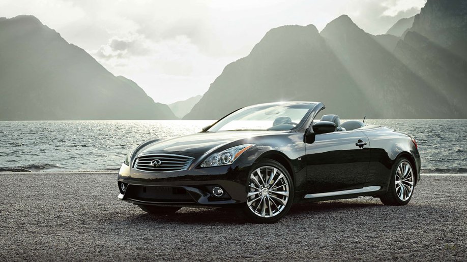 2015 Infiniti Q60 in dark grey.