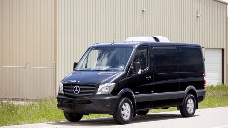 2015 Mercedes-Benz Sprinter 2500 in black.