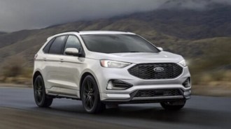2022 Ford Edge in white.