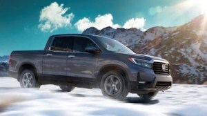 2023 Honda Ridgeline in grey.