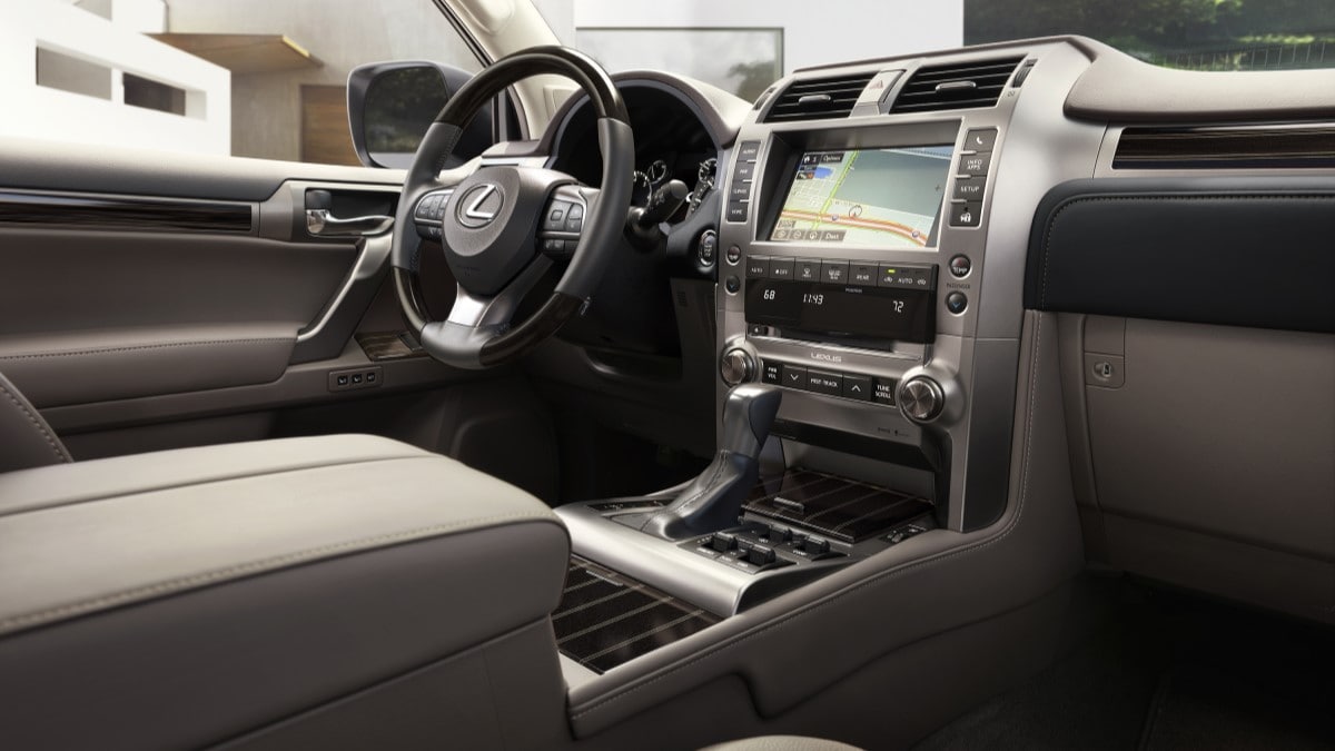 The dashboard of the Lexus GX