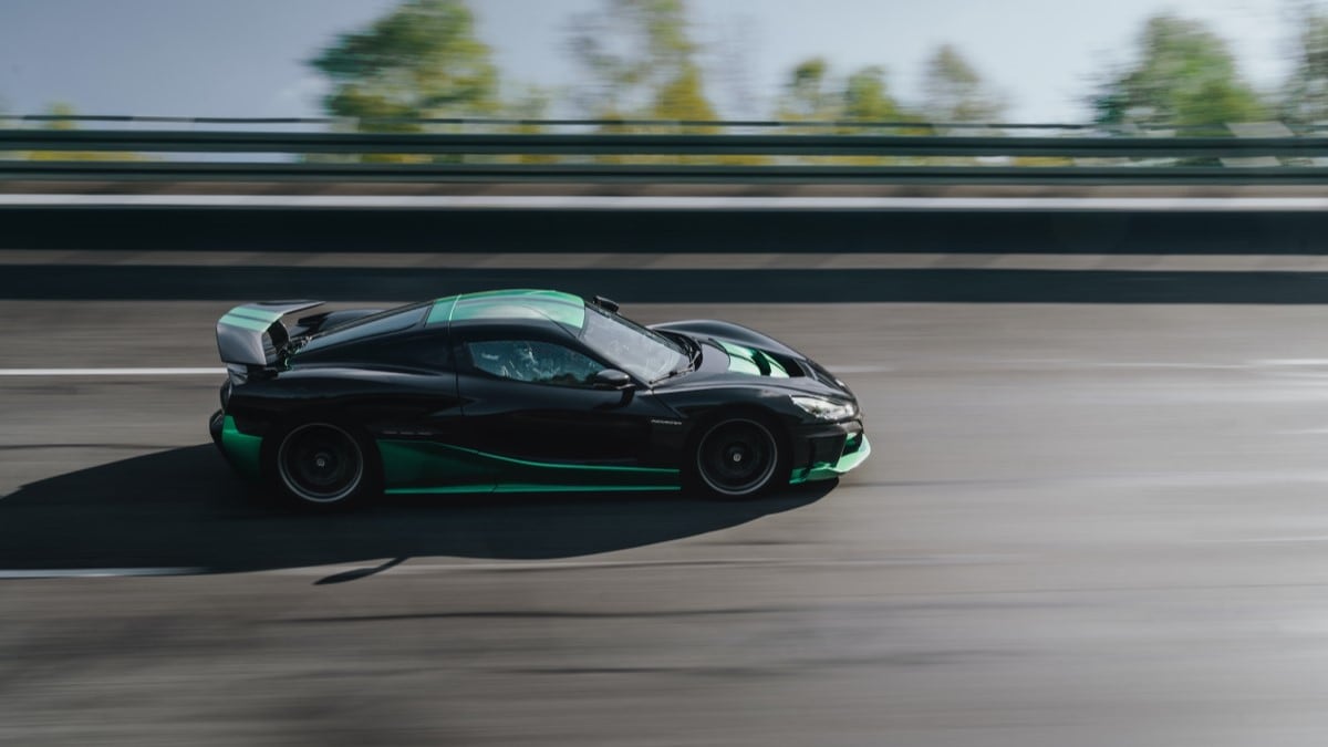 The 2023 Rimac Nevera in profile
