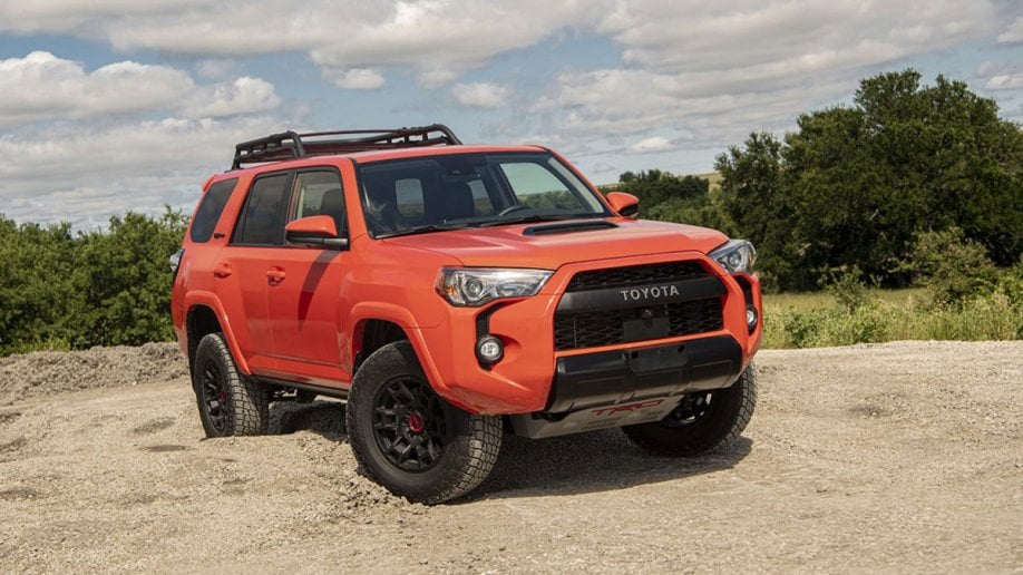 2023 Toyota 4Runner in orange.