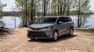 2023 Toyota Sienna Woodland Edition in grey.