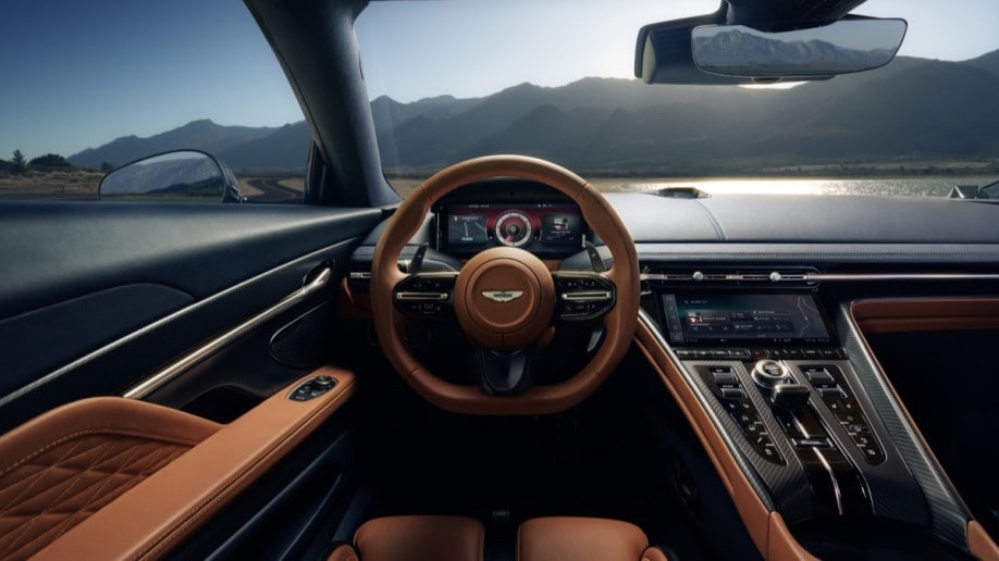 The cabin of the 2024 Aston Martin DB12