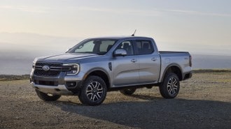 The 2024 Ford Ranger seen from a front quarter angle