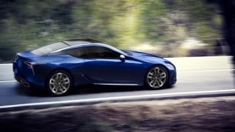 The 2024 Lexus LC in profile
