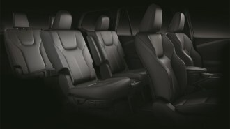 A teaser photo showing the seats of the 2024 Lexus TX