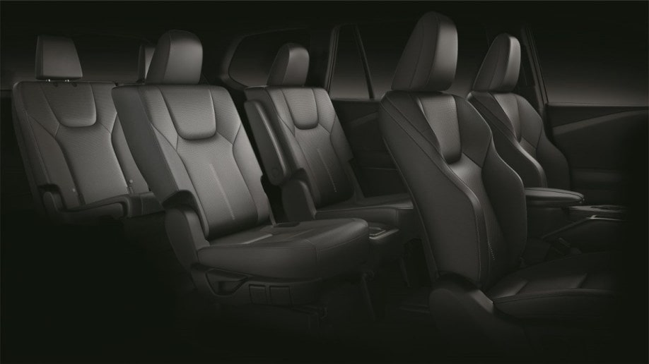 A teaser photo showing the seats of the 2024 Lexus TX