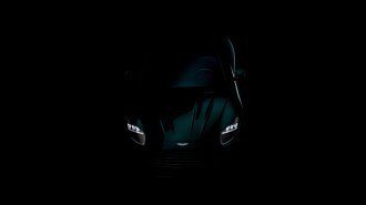 A teaser photo showing the next Aston Martin DB from overead