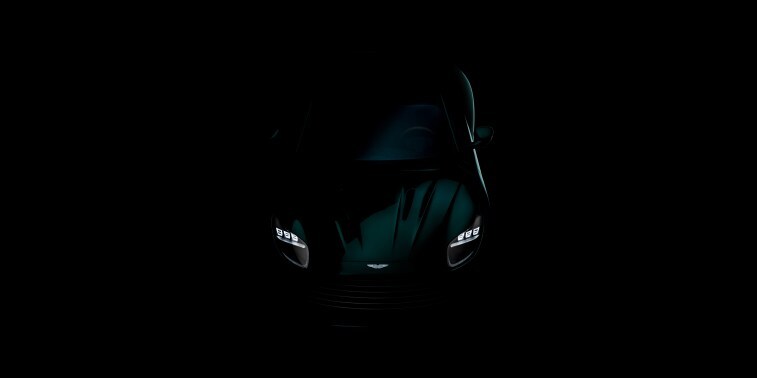 A teaser photo showing the next Aston Martin DB from overead