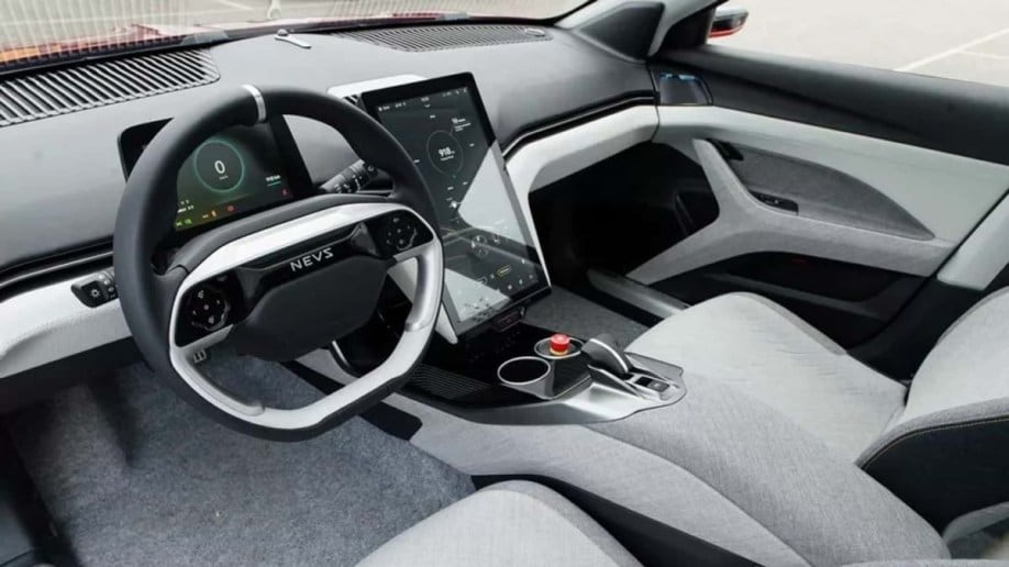 The dashboard of the NEVS Emily GT prototype
