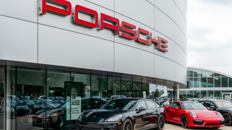 A Porsche dealership