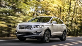 the 2019 Lincoln MKC seen from a front quarter angle