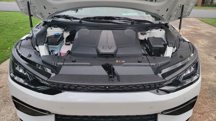 Under hood of 2022 Kia EV6