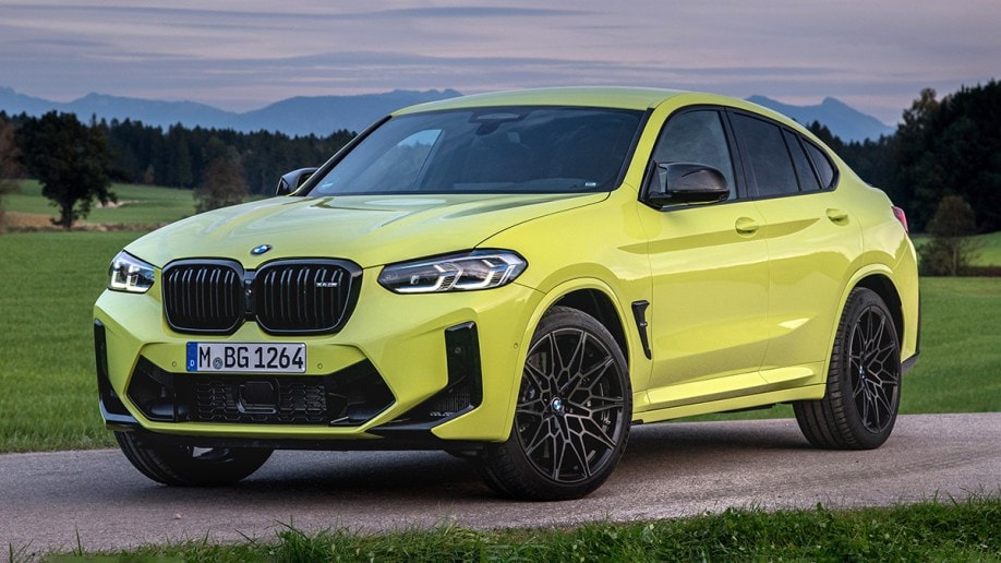 2023 BMW X4 M in yellow.