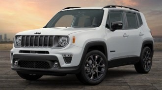 The 2023 Jeep Renegade seen from a front quarter angle