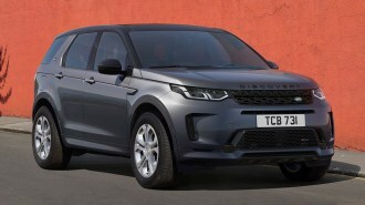 2023 Land Rover Discovery Sport in charcoal gray.