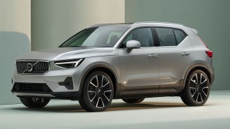 2023 Volvo XC40 in silver dawn.