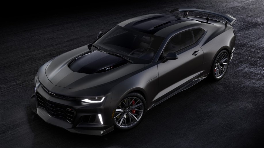 The 2024 Chevrolet Camaro ZL1 Collector's Edition seen from overhead