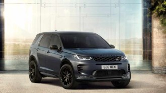 The 2024 Discovery Sport from a front quarter angle