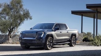 2024 GMC Sierra EV in grey.