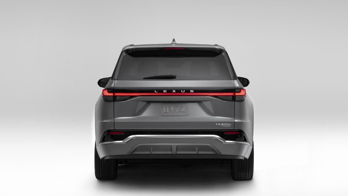The 2024 Lexus TX seen from the rear