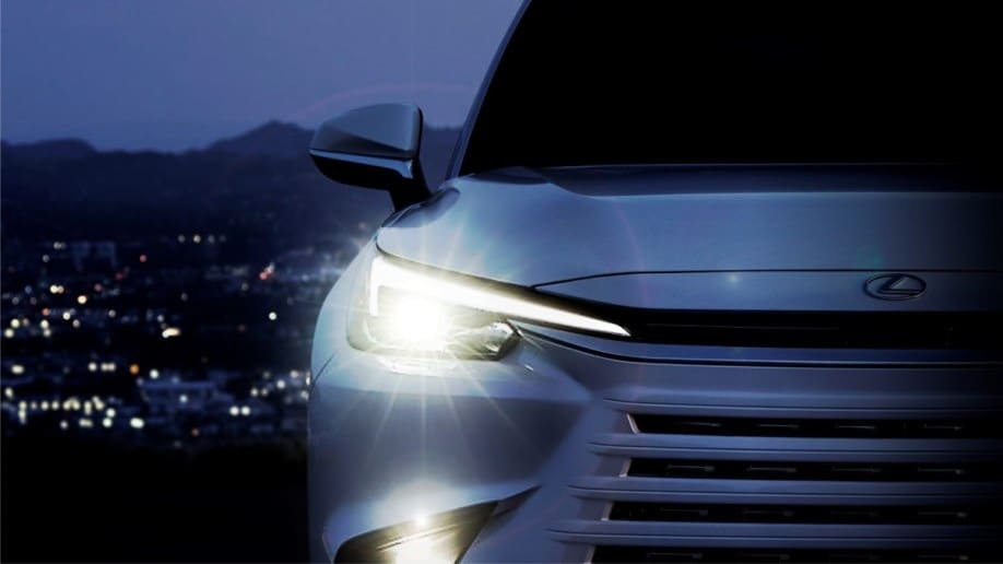 A teaser photo of the 2024 Lexus TX