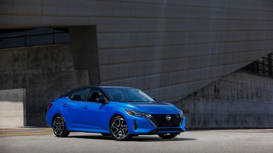 The 2024 Nissan Sentra from a front quarter angle