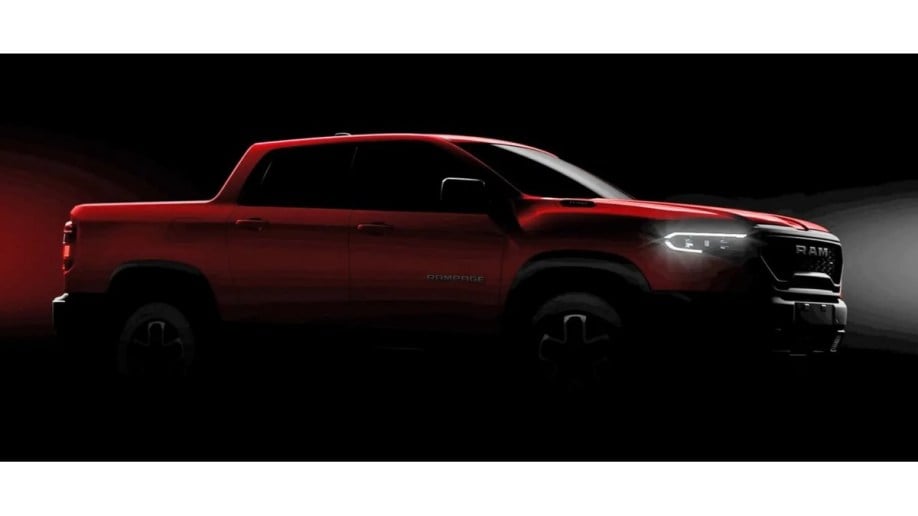 The 2024 Ram Rampage seen in profile