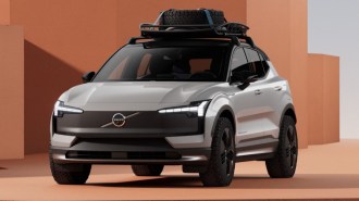 The 2024 Volvo EX30 Cross Country seen from a front quarter angle